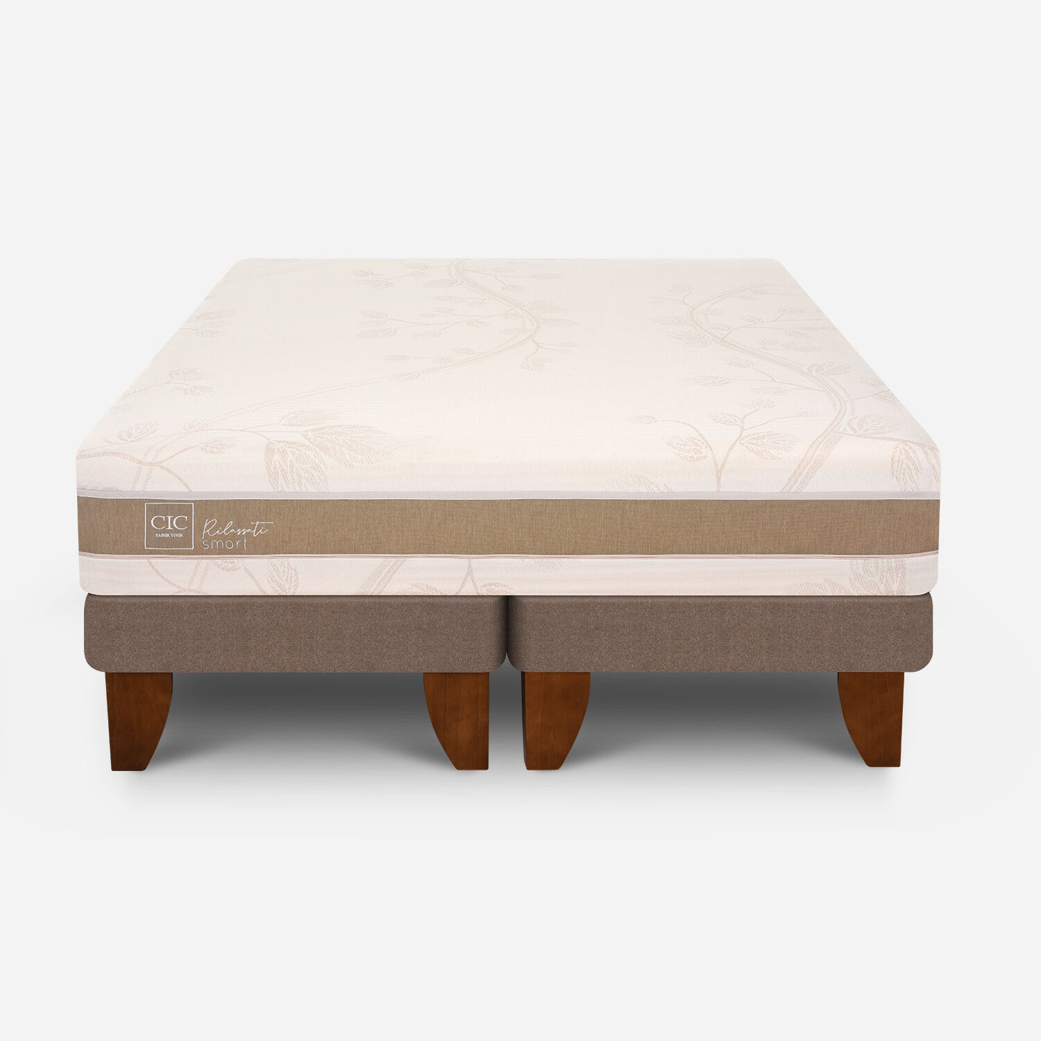 Cama Europea 2 Plazas Rilassati Infinity Base Dividida