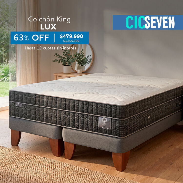 Ofertas de hasta 65% en camas y colchones en cic.cl