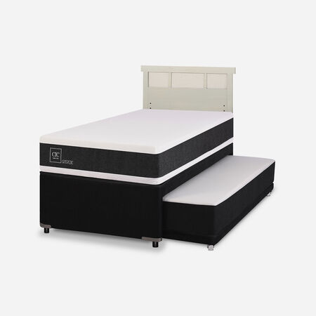 Cama Nido Div&aacute;n Ortopedic + Respaldo Dubl&iacute;n Alpino