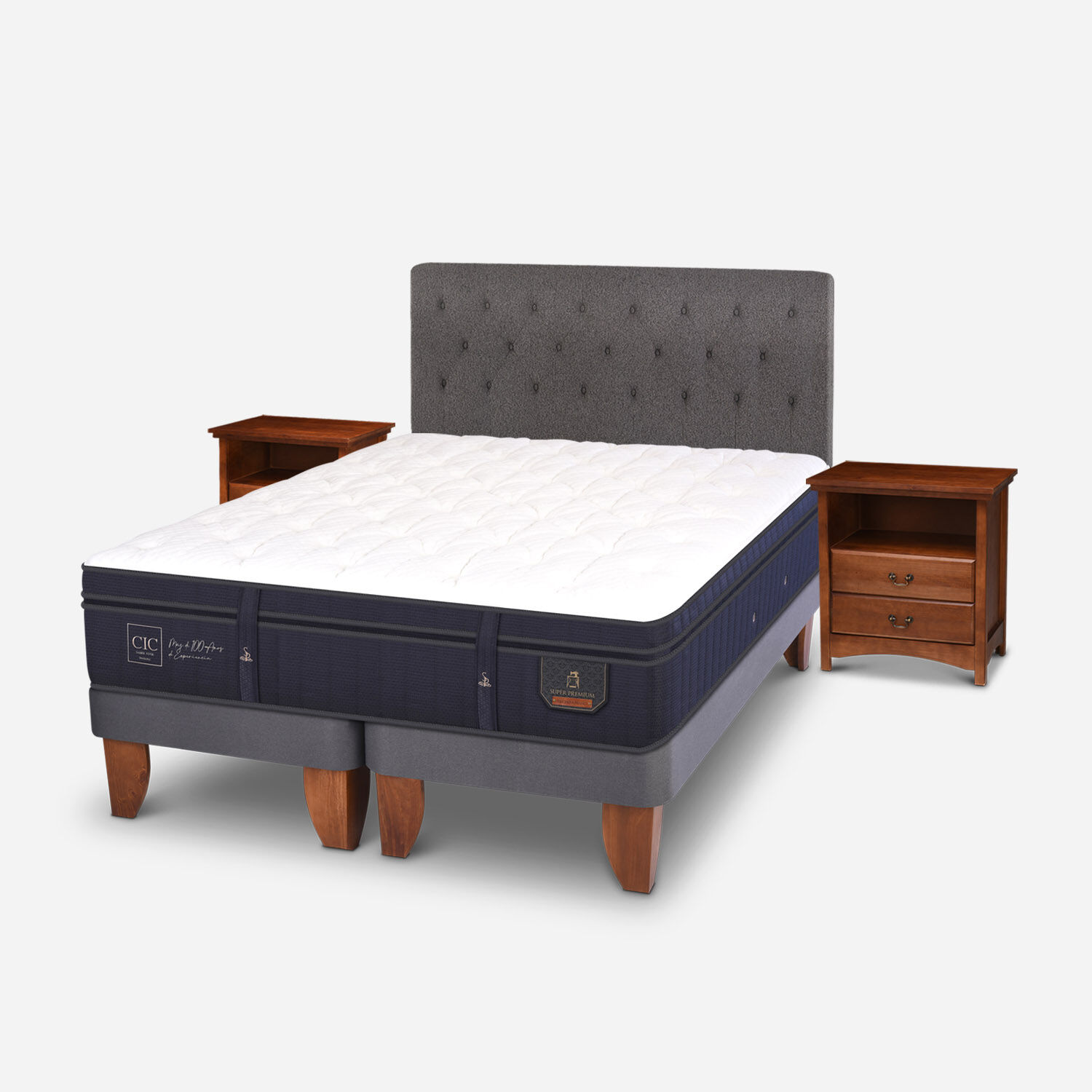 Cama Europea King Super Premium + Set Kavery