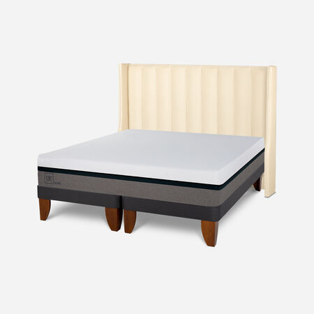 Cama Europea King Balance + Respaldo Panaro