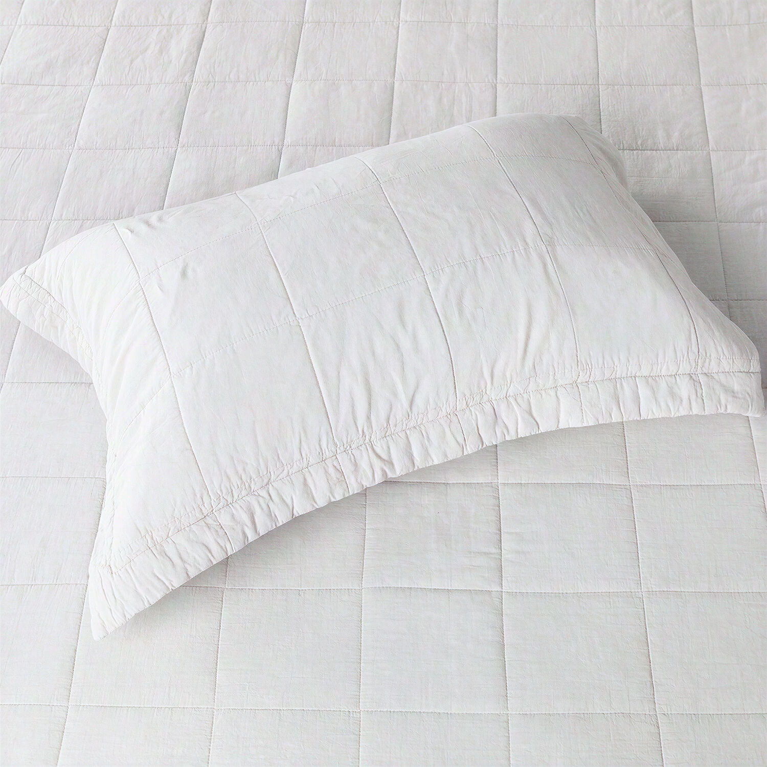 Quilt 2 Plazas Algod&oacute;n Stonewash Blanco