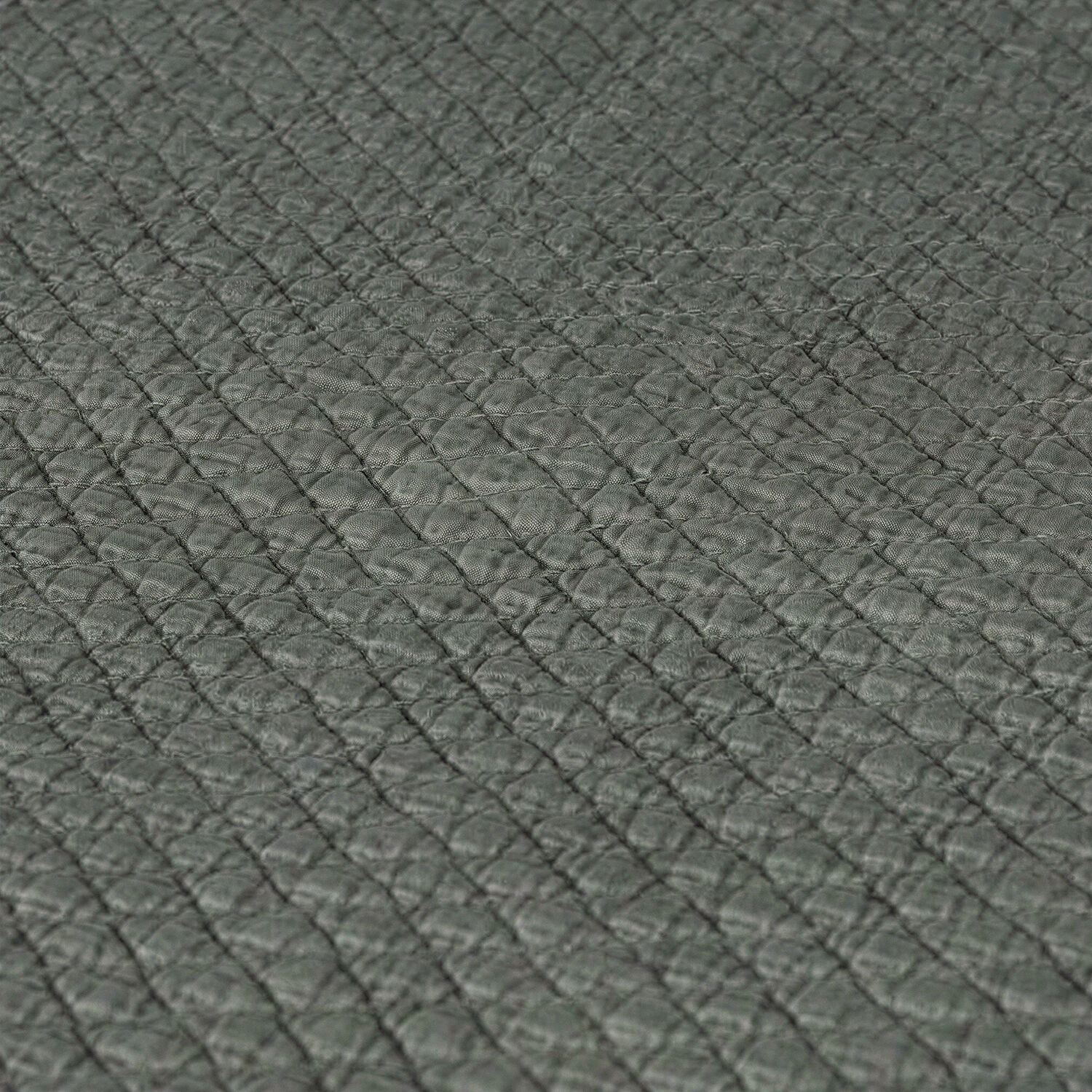Quilt King Microfibra Stonewash Verde Humo