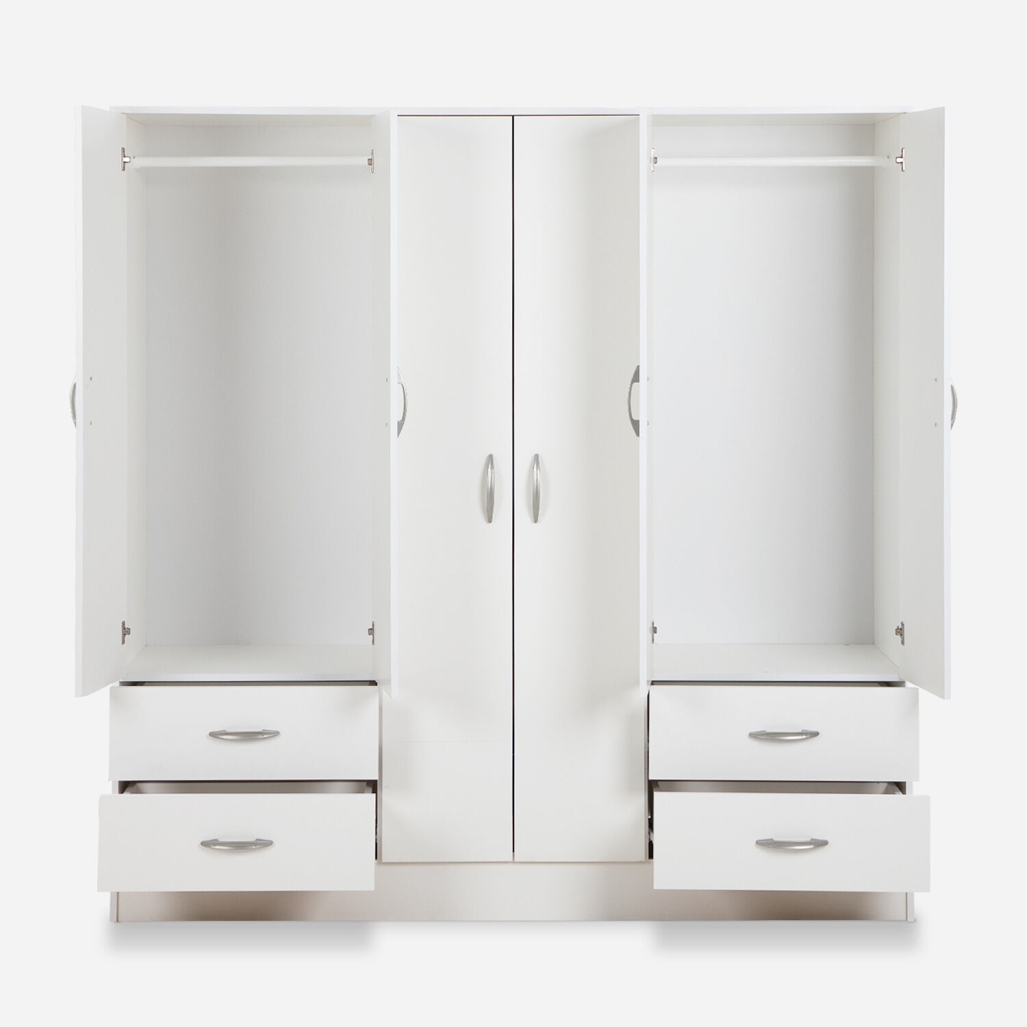 Cl&oacute;set Maipo 6 Puertas 4 Cajones Blanco