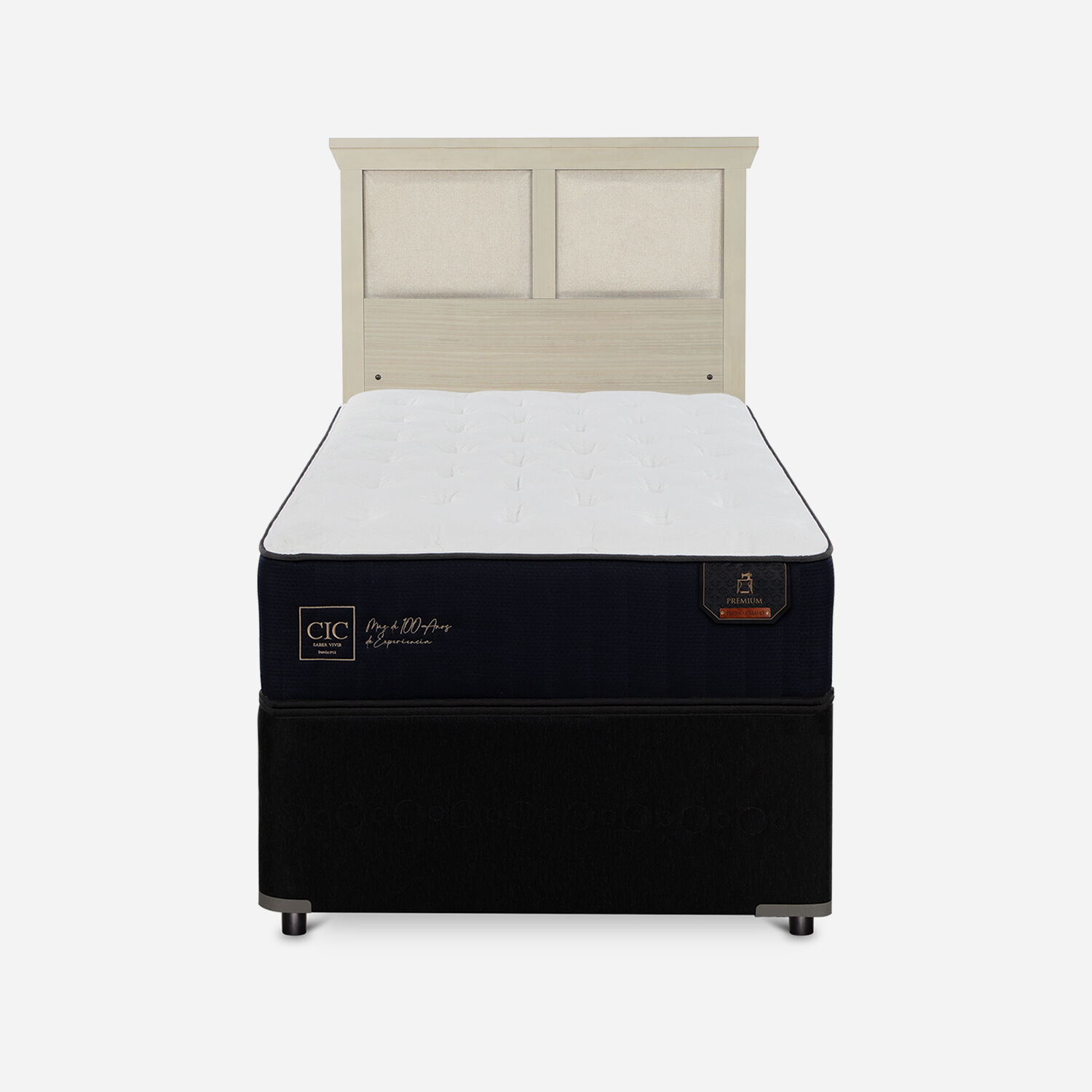 Cama Nido Div&aacute;n Premium + Respaldo Torino Alpino