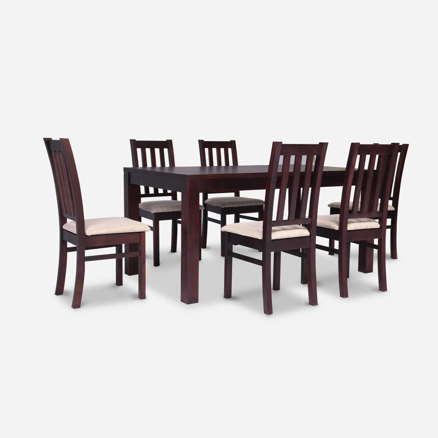 Comedor 6 Sillas &Ntilde;uble Beige