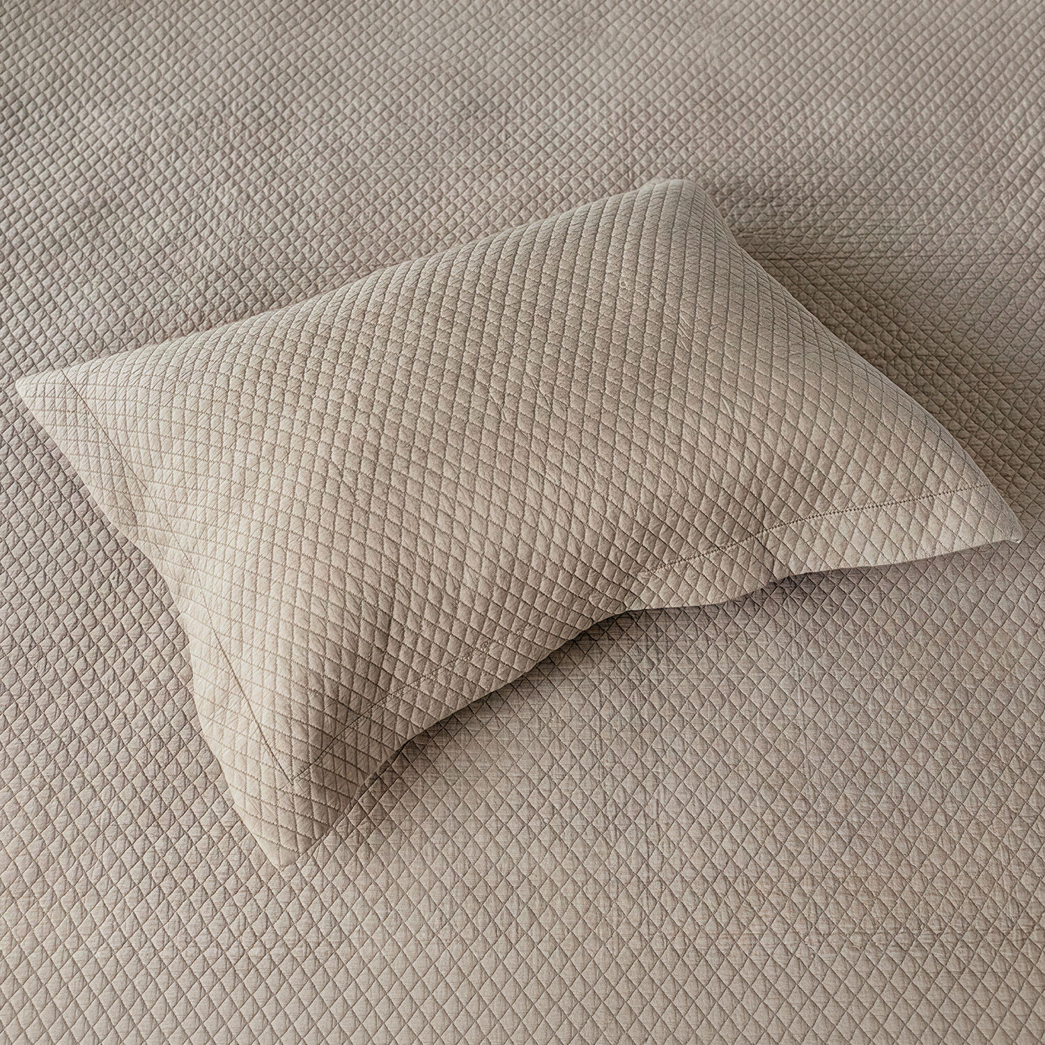 Quilt Single Microfibra Stonewash Taupe