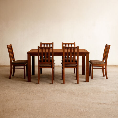 Comedor 6 Sillas &Ntilde;uble Chocolate