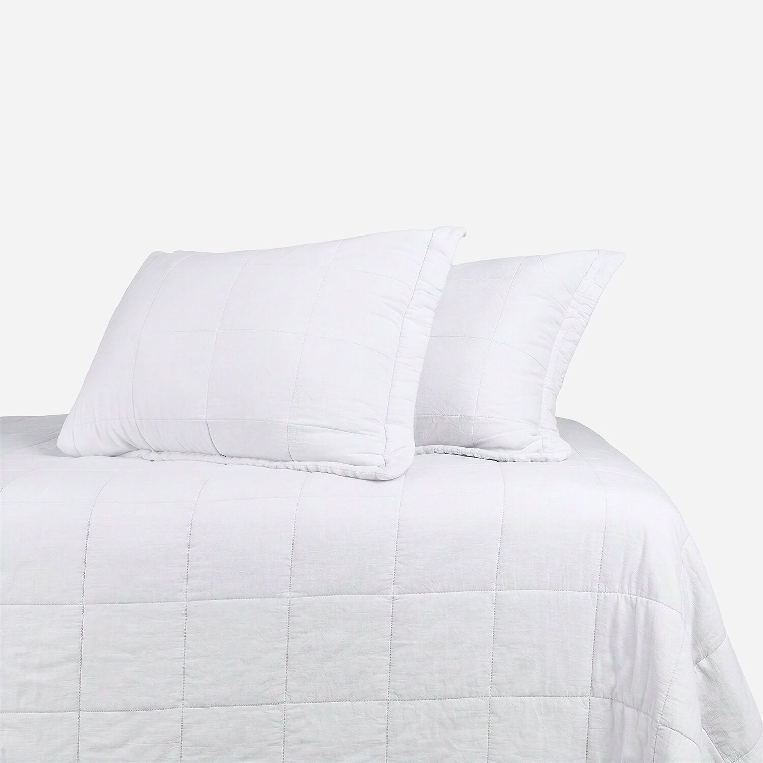 Quilt King Algod&oacute;n Stonewash Blanco