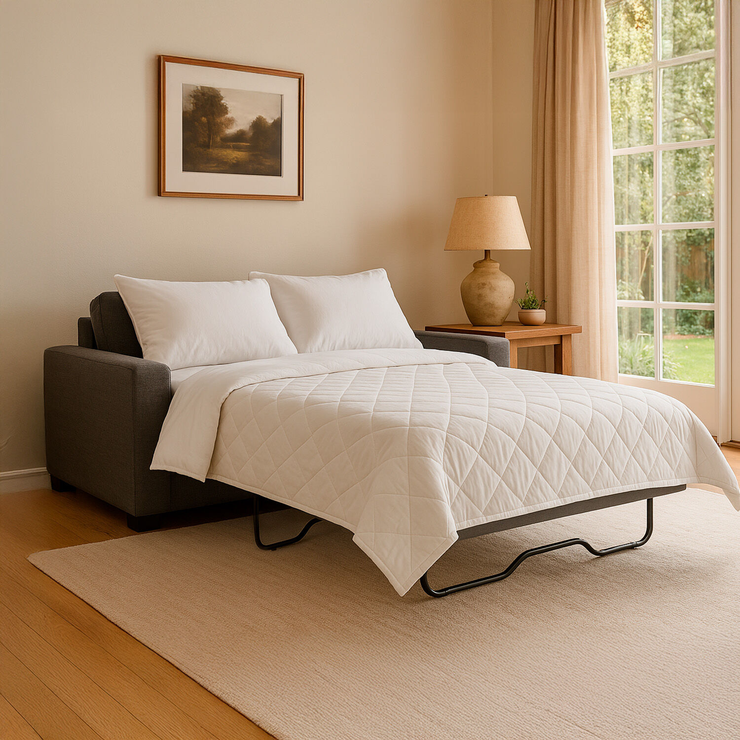 Sof&aacute; Cama Bolonia Gris