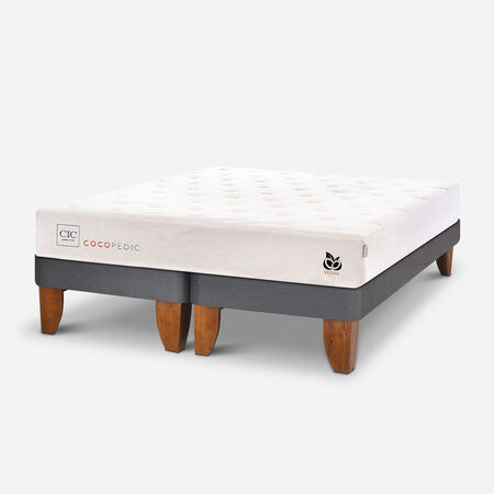 Cama Europea 2 Plazas Cocopedic Base Dividida