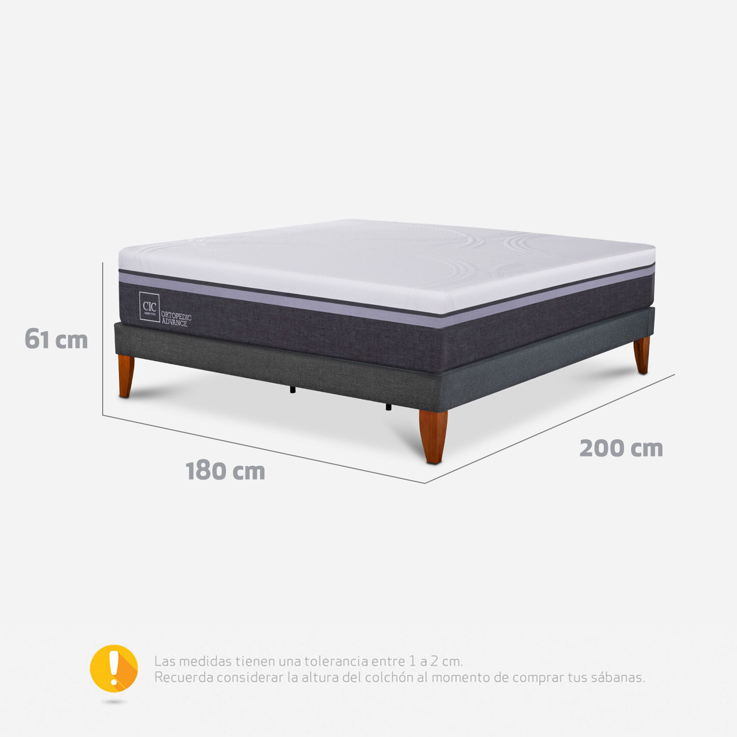 Cama Europea Box King Ortopedic Advance