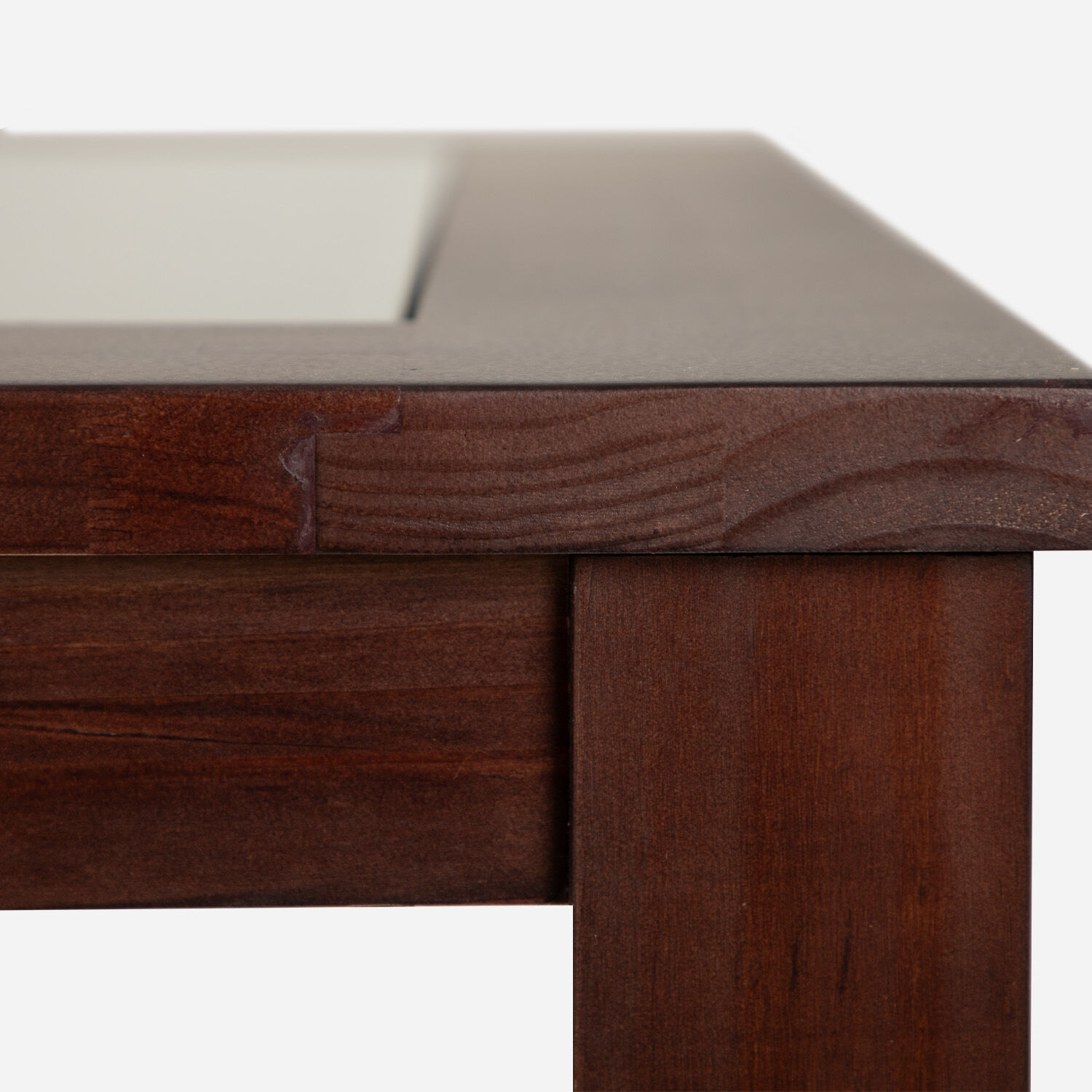 Mesa de Comedor Vidrio &Ntilde;uble Chocolate
