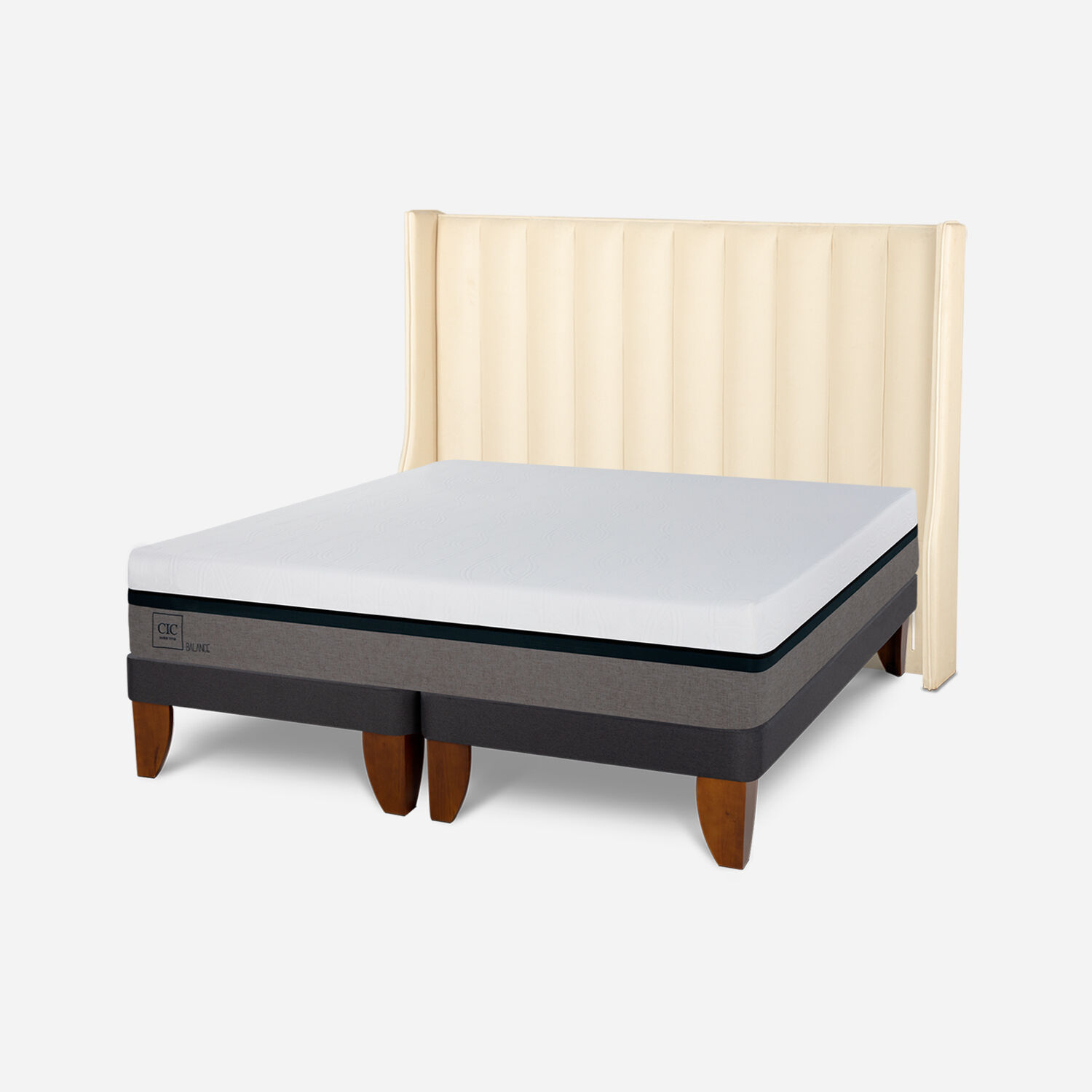 Cama Europea Super King Balance + Respaldo Panaro
