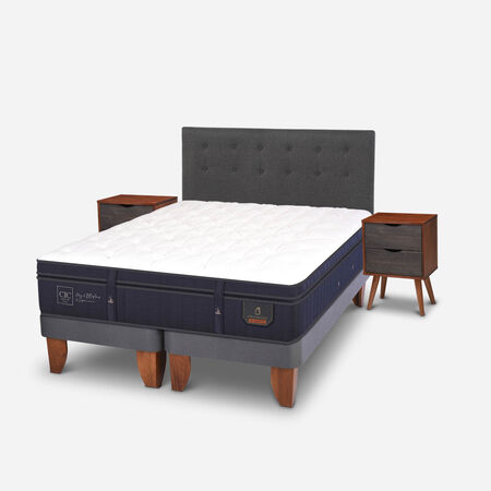 Cama Europea 2 Plazas Super Premium Base Dividida + Set &Eacute;ufrates