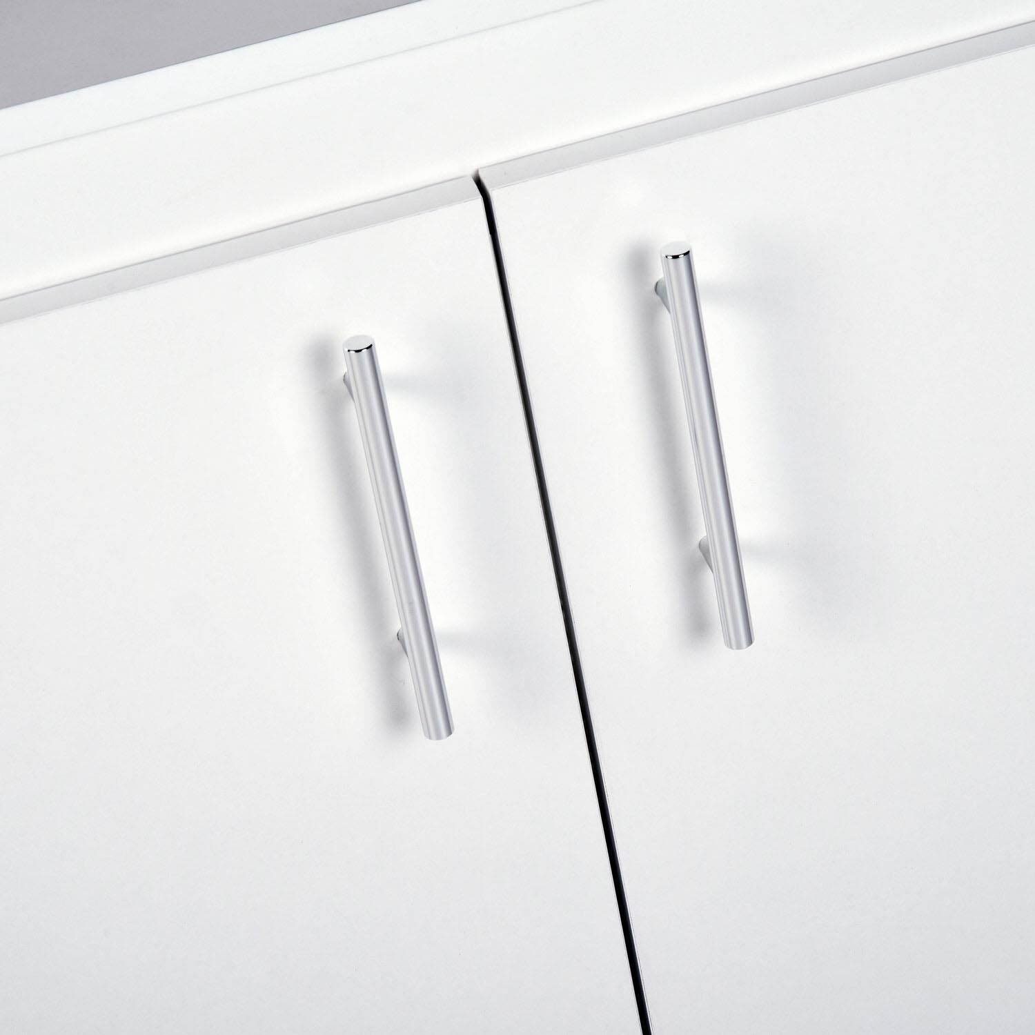 Set de Ba&ntilde;o Estante 2 Puertas 1 Repisa + Vanitorio + Estante Organizador Blanco