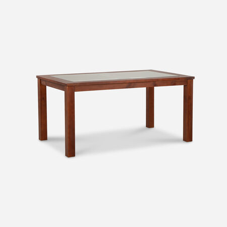 Mesa de Comedor Vidrio &Ntilde;uble Caramelo