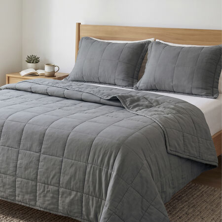 Quilt King Algod&oacute;n Stonewash Gris