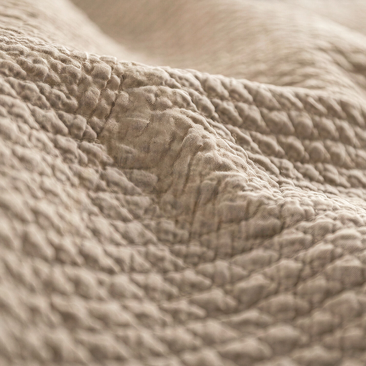 Quilt 2 Plazas Microfibra Stonewash Taupe