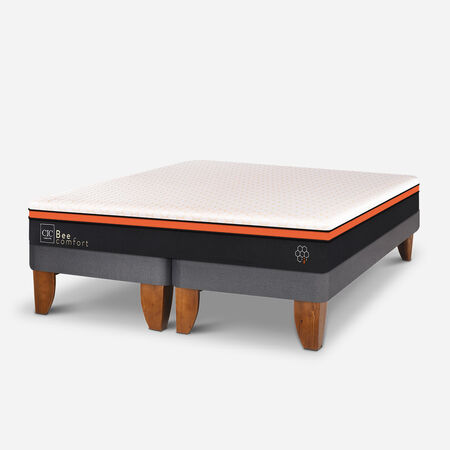 Cama Europea 2 Plazas Bee Comfort Base Dividida