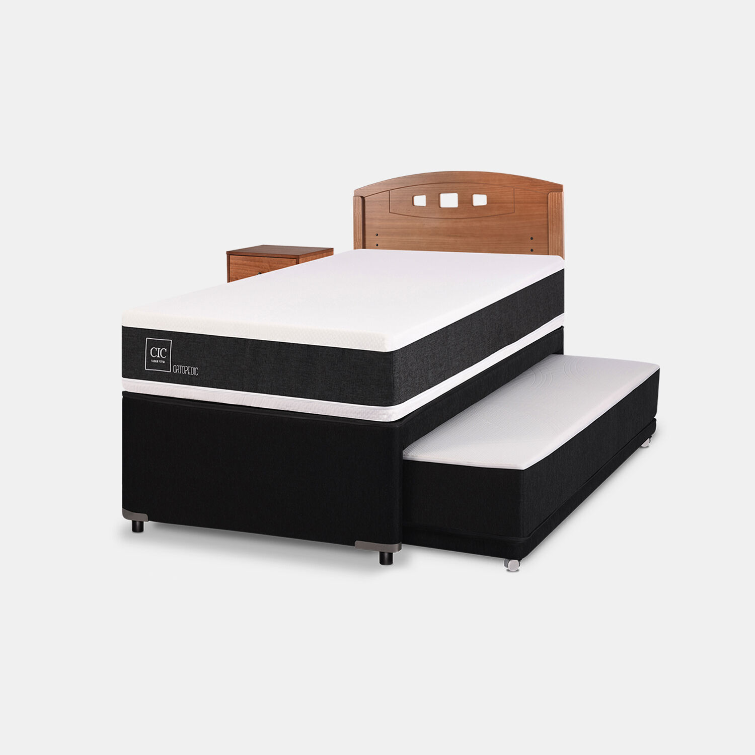 Cama Nido Div&aacute;n Ortopedic + Set Gales Caramel