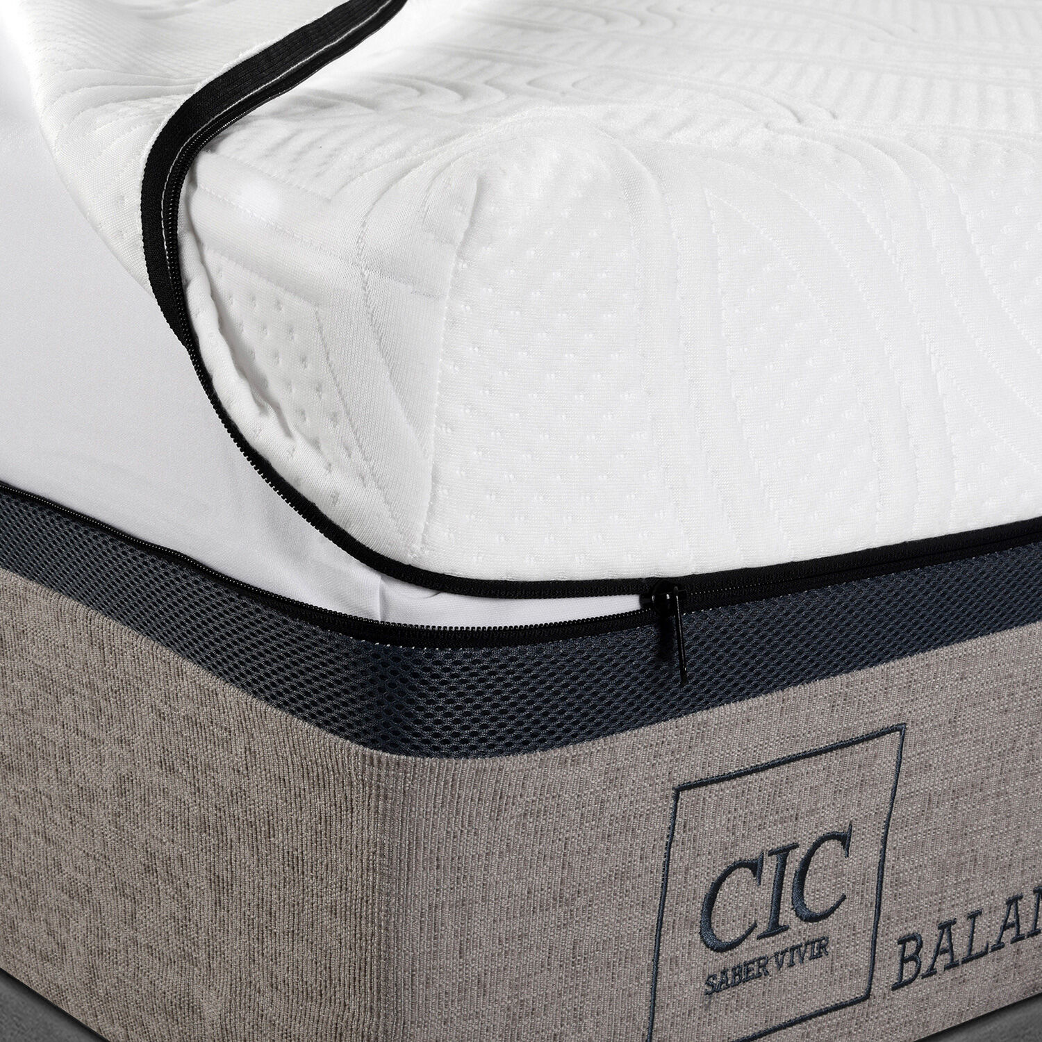Cama Europea 2 Plazas Balance Base Dividida + Respaldo Kavery