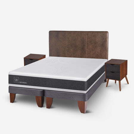 Cama Europea King Ortopedic + Set Baker