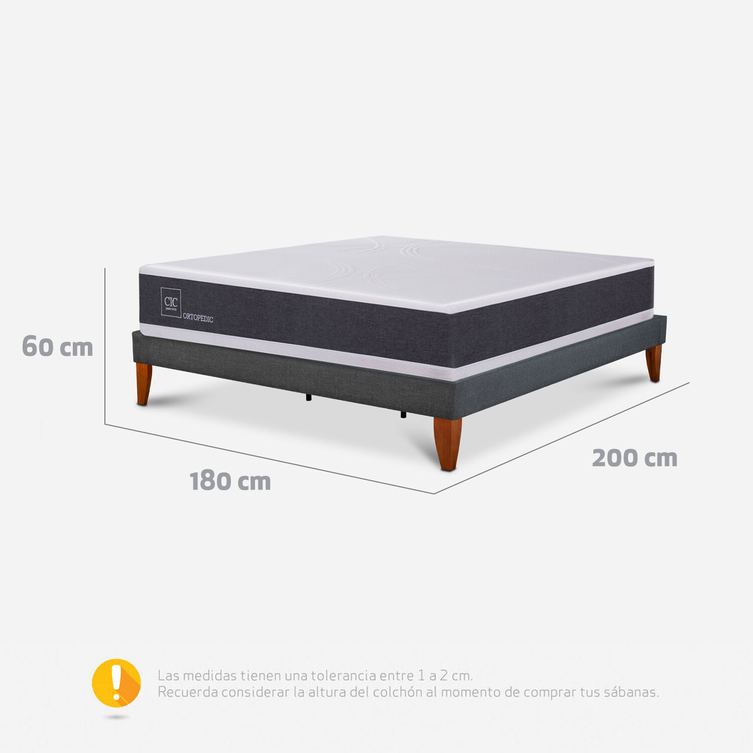 Cama Europea Box King Ortopedic 