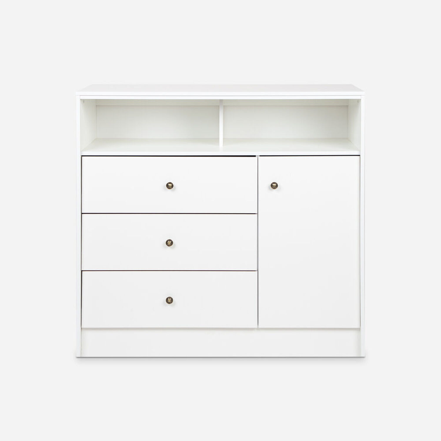 C&oacute;moda 3 Cajones 1 Puerta Kids Blanco