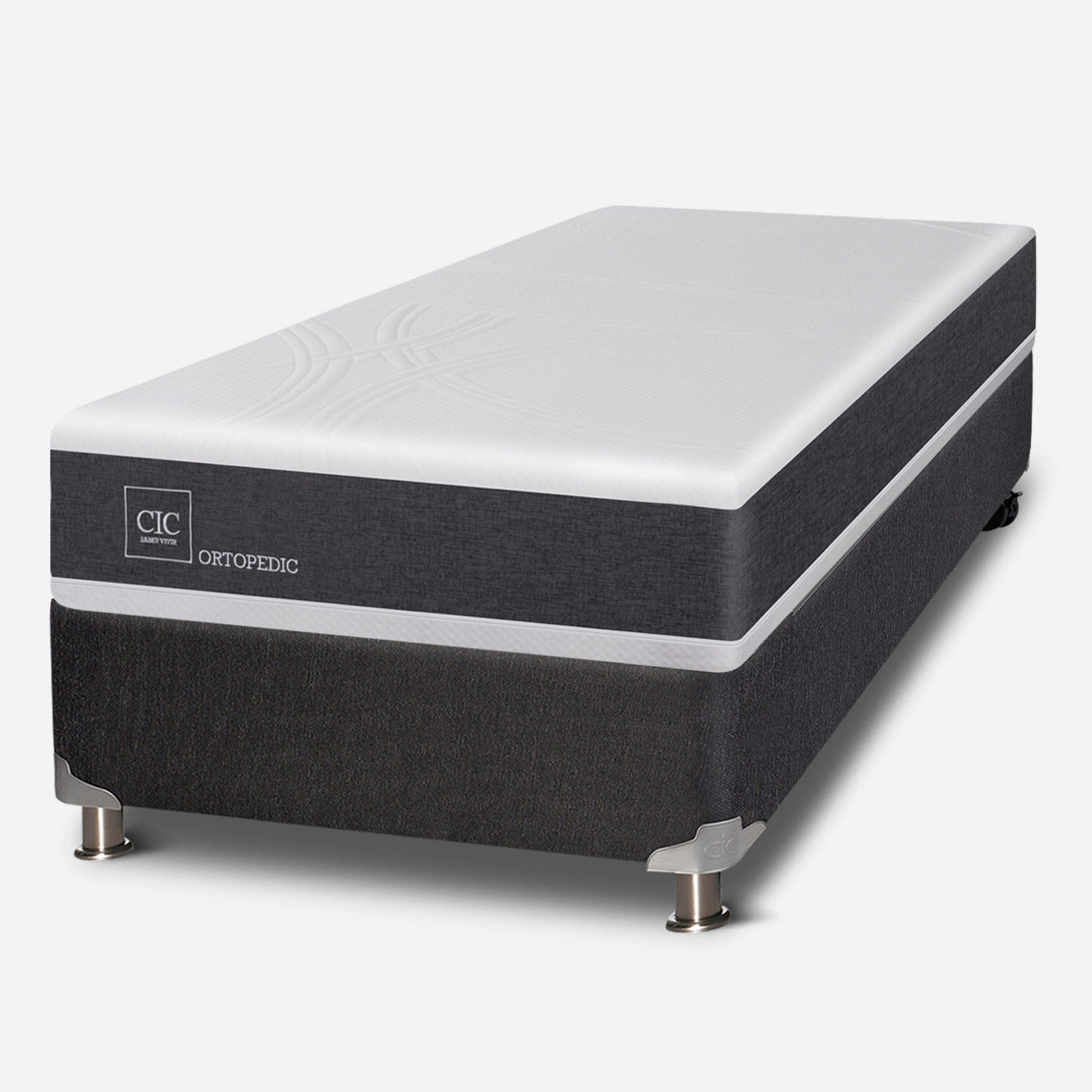 Box Spring 1,5 Plazas Ortopedic 5 Zonas