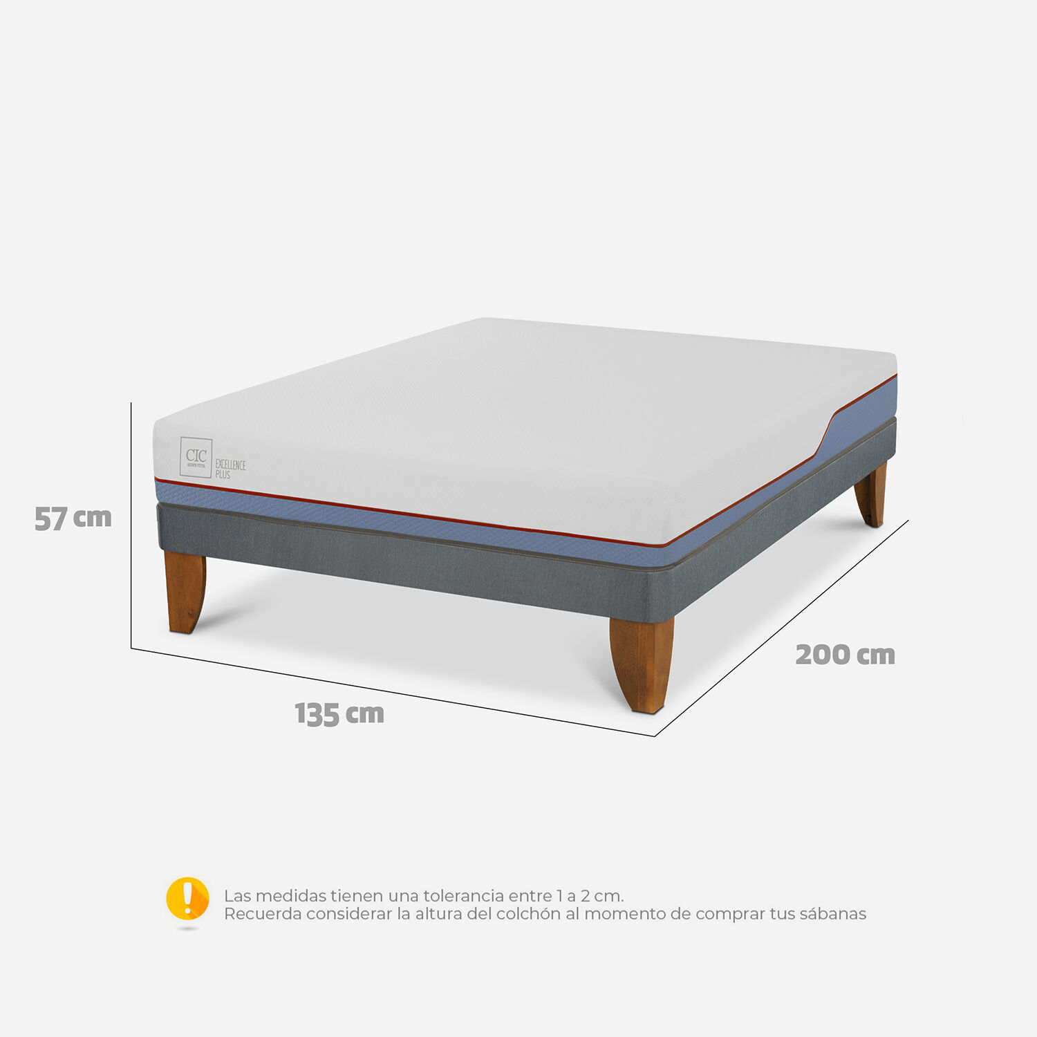 Cama Europea Full Excellence Plus