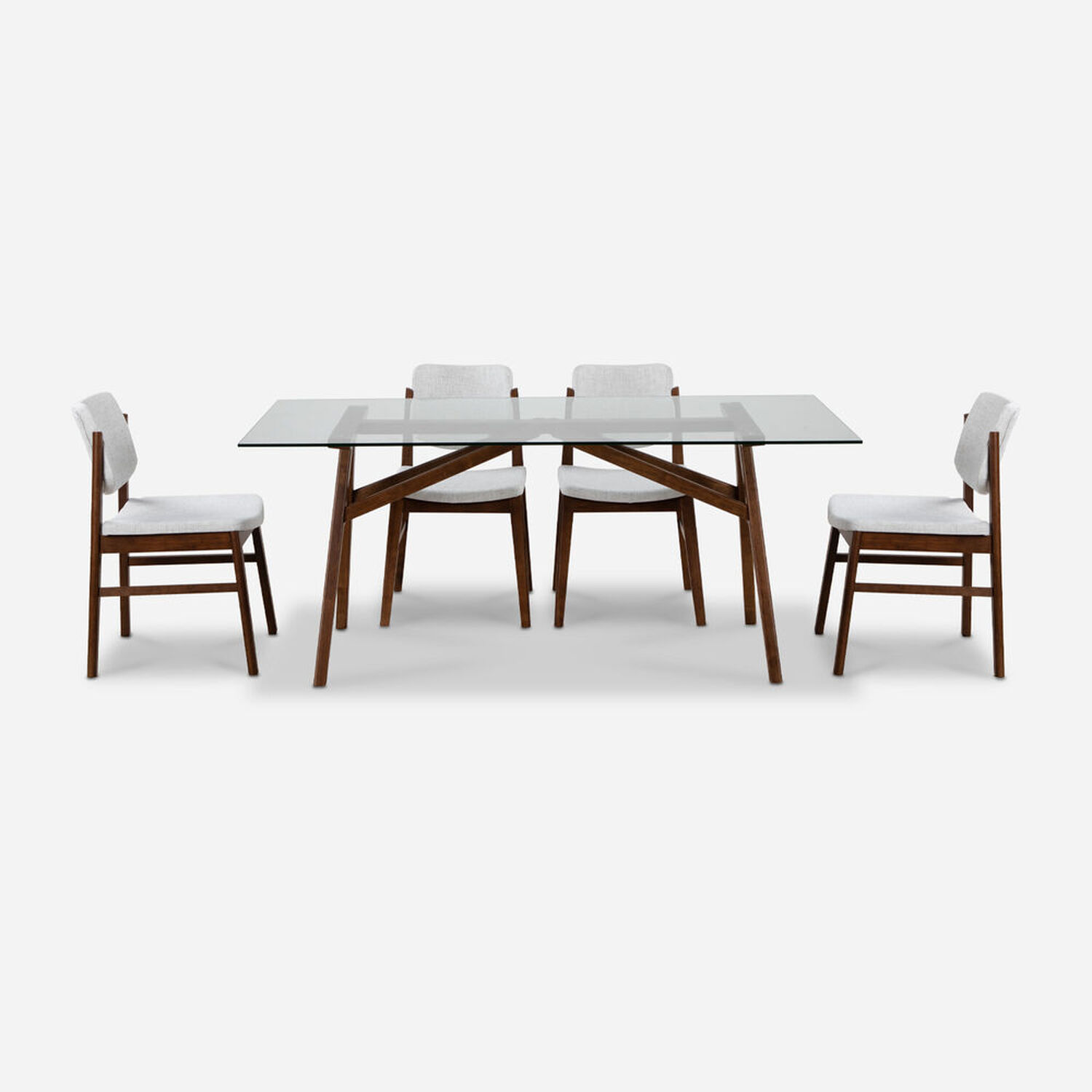 Comedor de Vidrio 6 Sillas New York