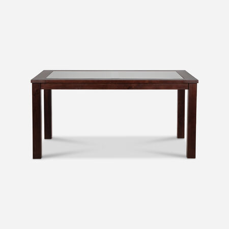 Mesa de Comedor Vidrio &Ntilde;uble Chocolate
