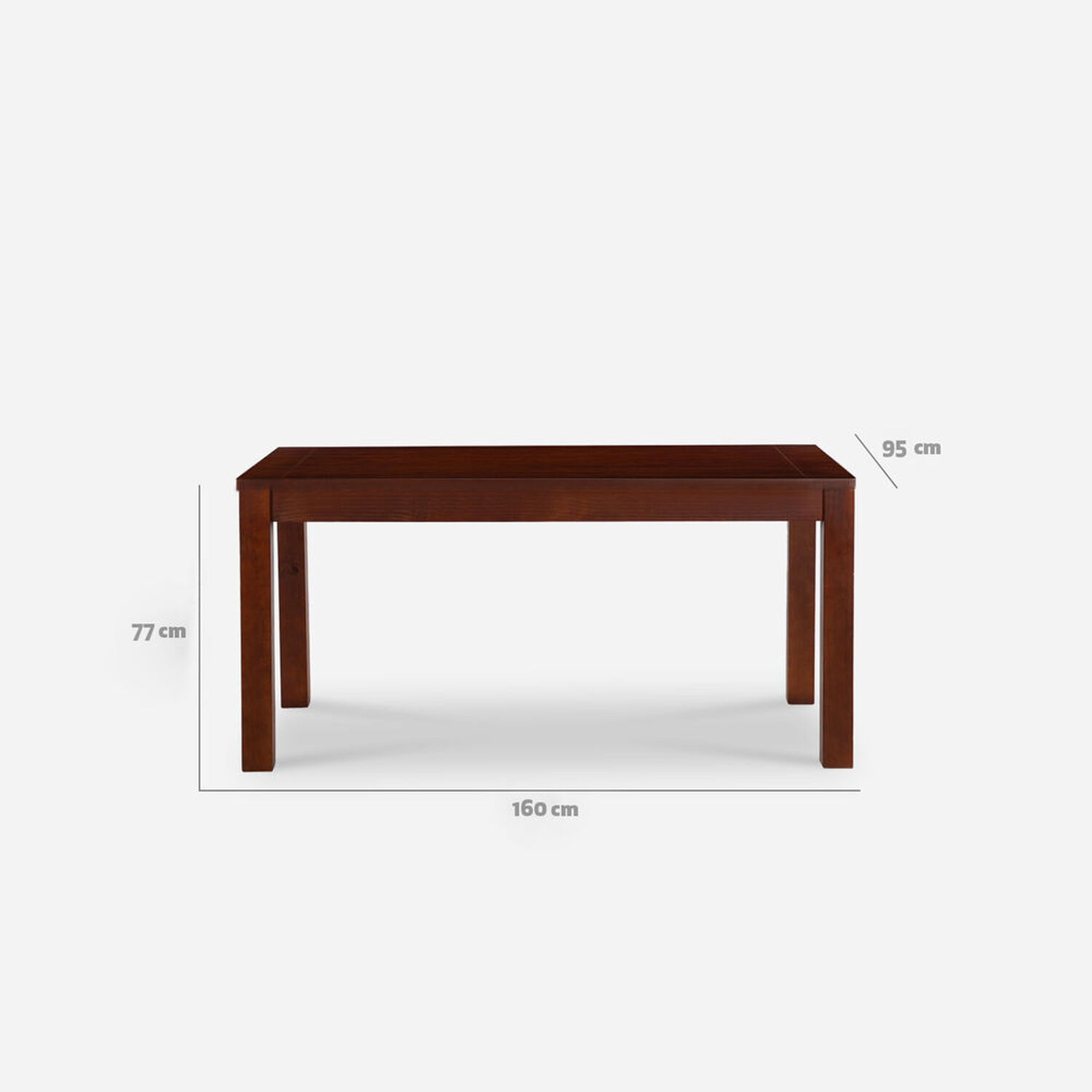 Mesa de Comedor &Ntilde;uble Caramelo