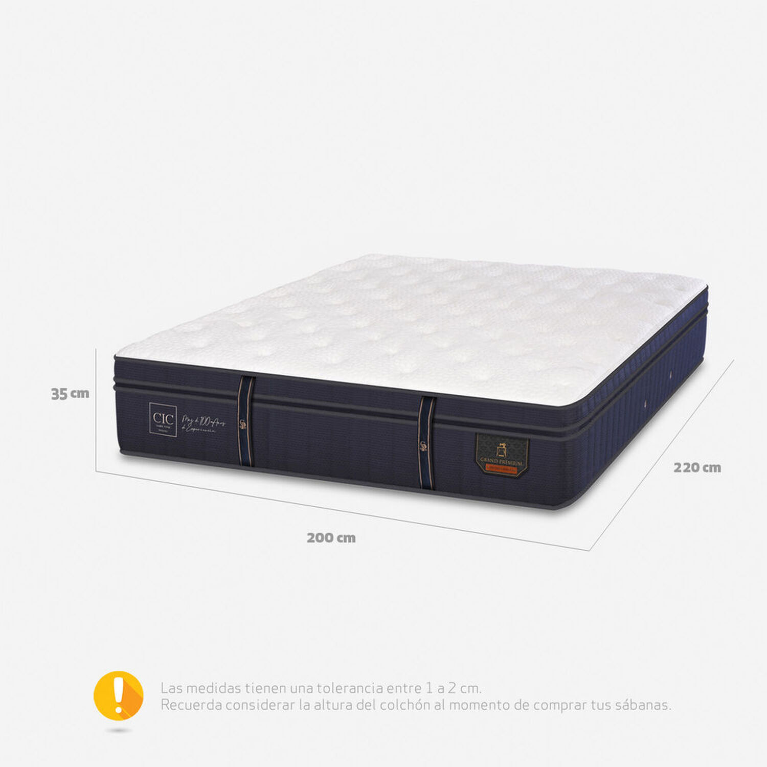 Colch&oacute;n Super King Grand Premium 200x220