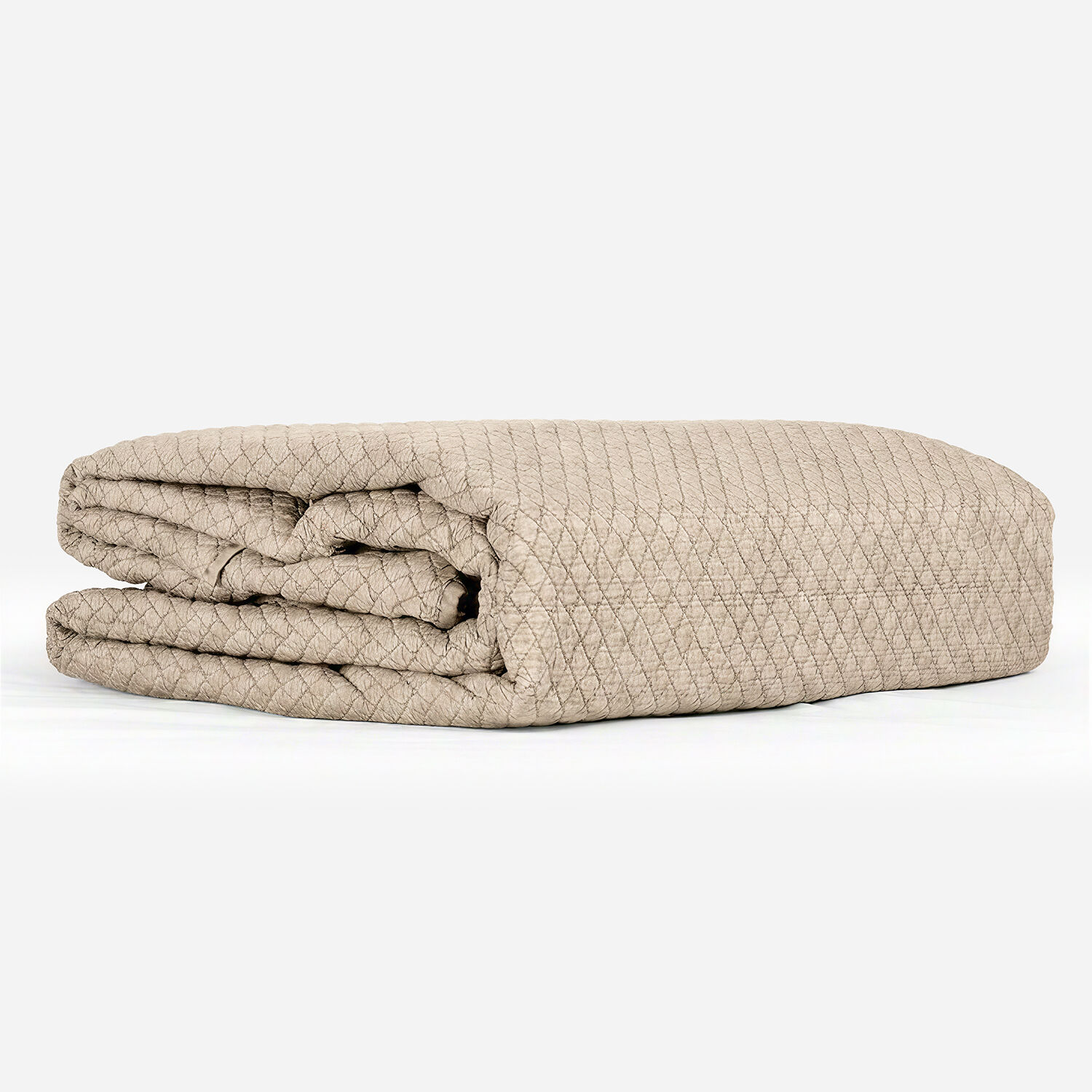 Quilt 2 Plazas Microfibra Stonewash Taupe