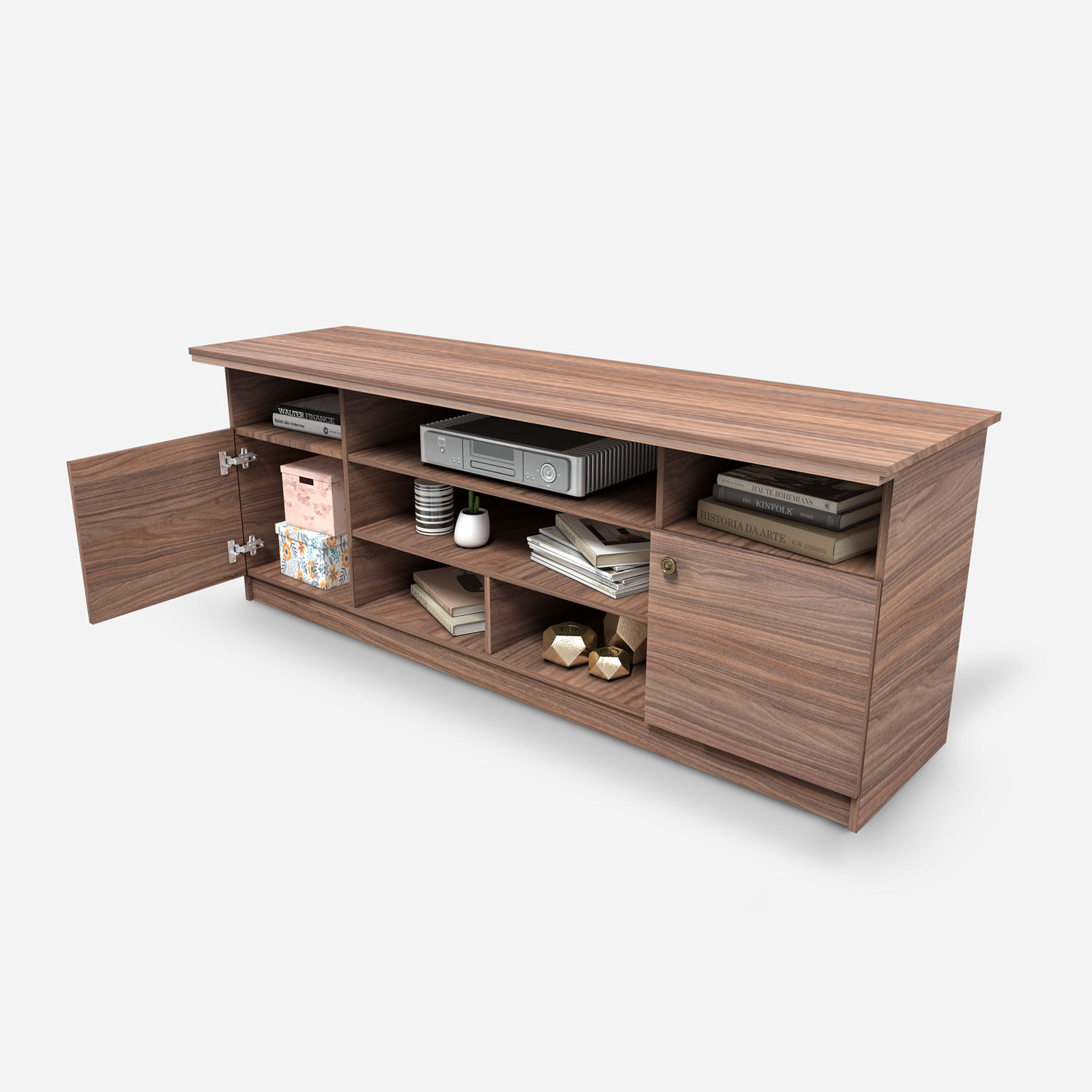 Rack Tv 75" Cl&aacute;sico Walnut