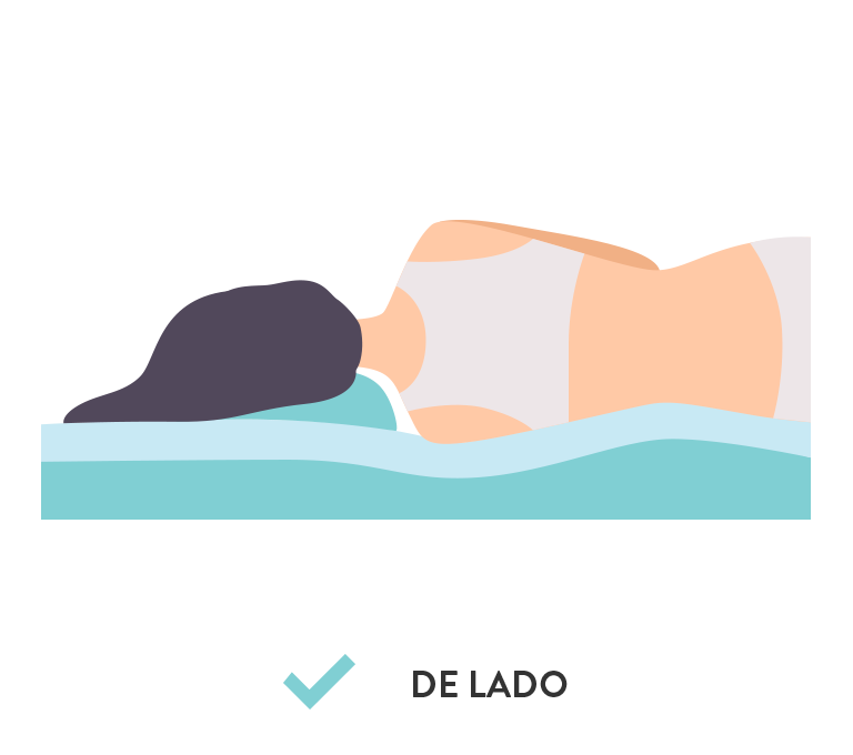 Almohada Fibra Side Relax CIC, Ideal para Dormir de Costado