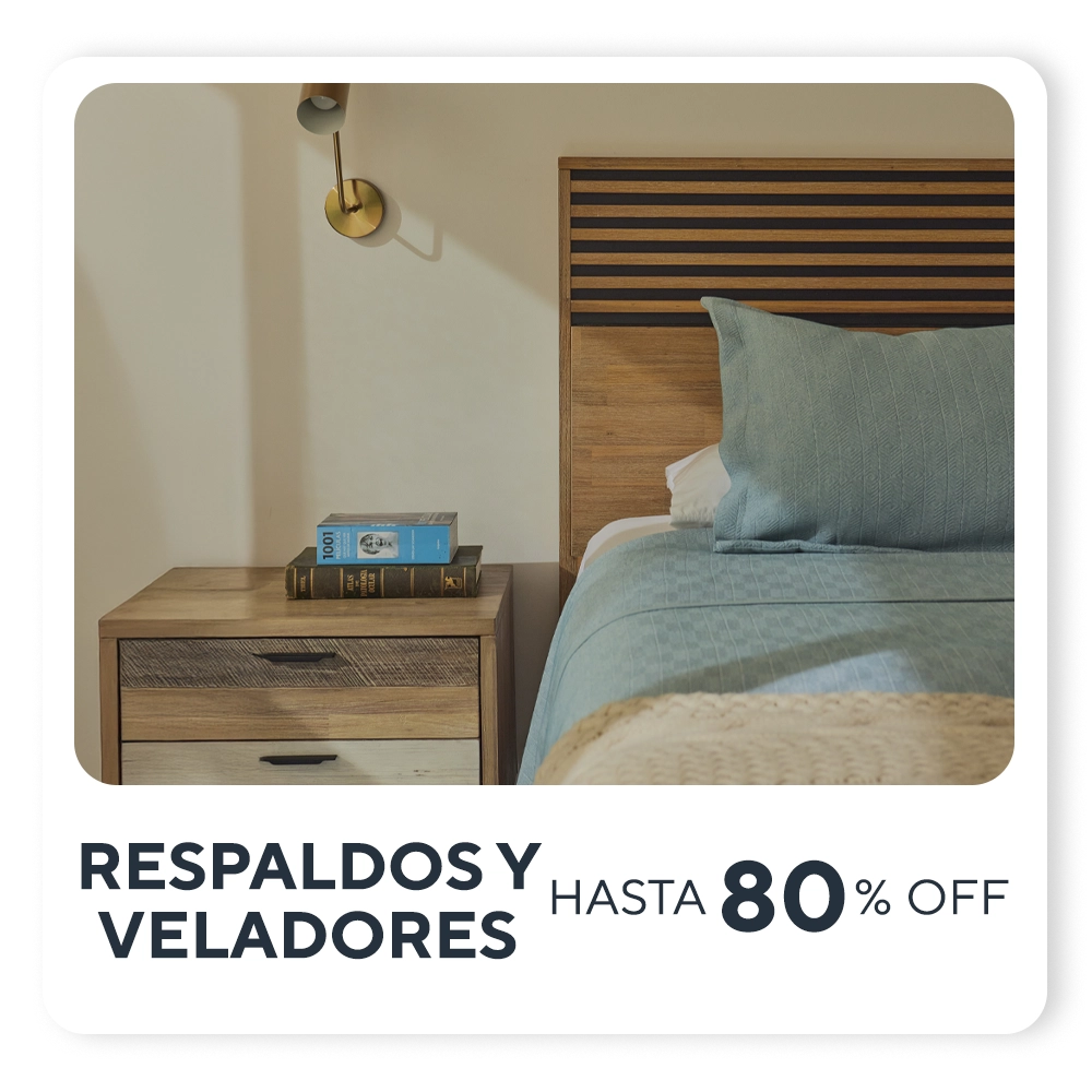 Categoría Respaldos y Veladores