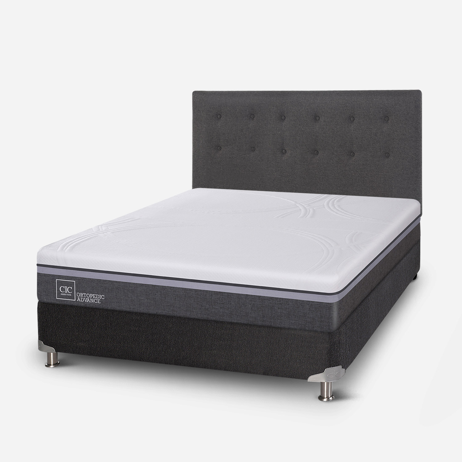Box Spring 2 Plazas Ortopedic Advance Base Normal 5 Zonas +